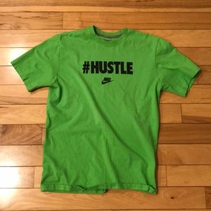 Nike “Hustle” short sleeved green tee